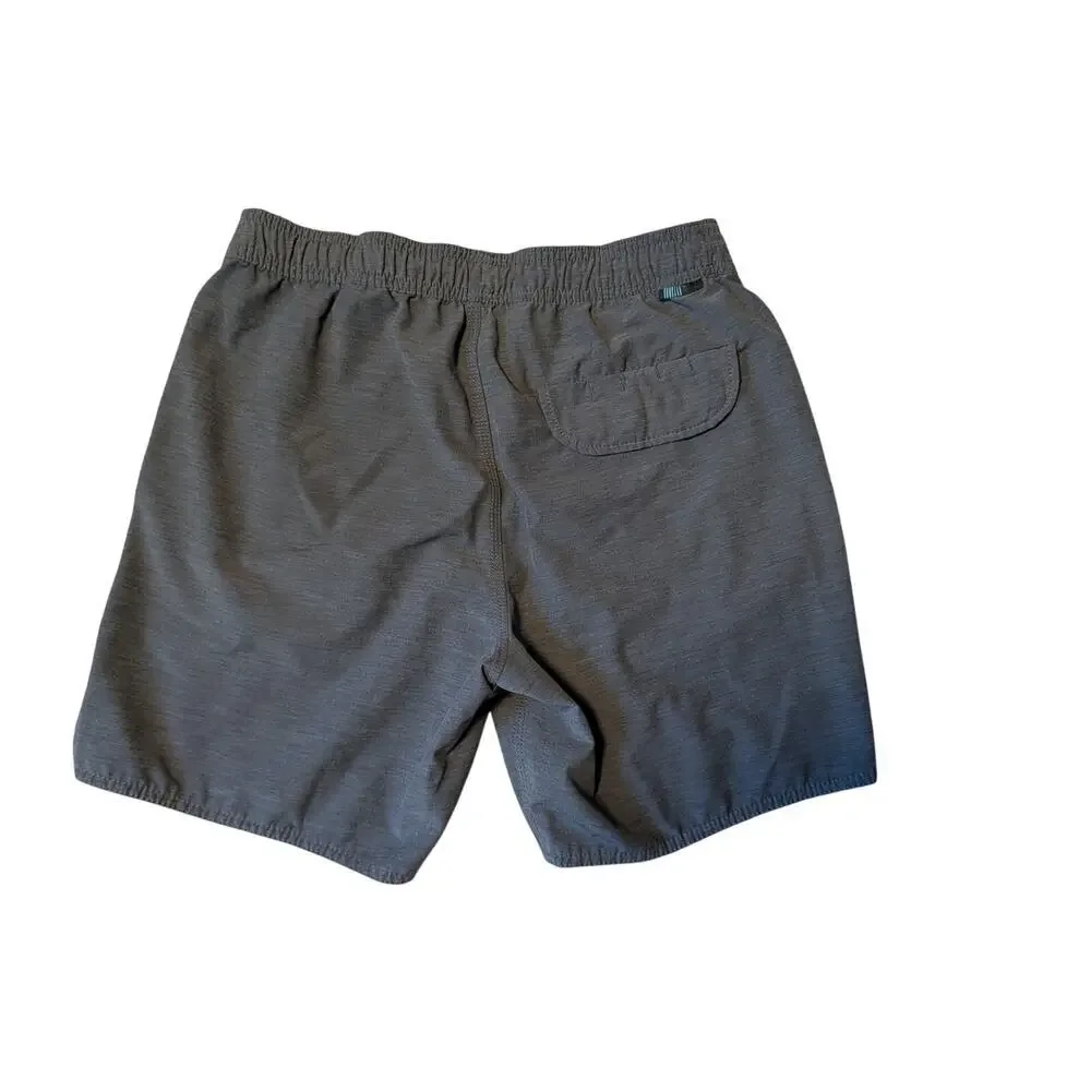 VISSLA BREAKERS Men's board shorts/swim suit size Small; Dark Gray & Black